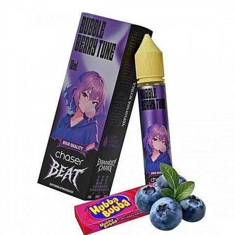 Набір для самозамісу Chaser Beat 30 ml 65 mg Buble Berry Tune (Чорнична Гумка) 10 фото
